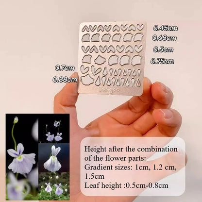 Ultra-light Clay Simulation Plant and Flower Leaves and Petals Shapes Carbon Steel Cutting Mold DIY Doll Decoration Making Tools
