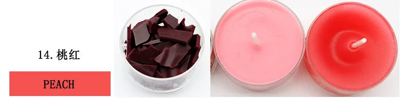 34-color candle dye diy scented candle making pigment flake soy wax pigment color block soy candle making kit diy supplies