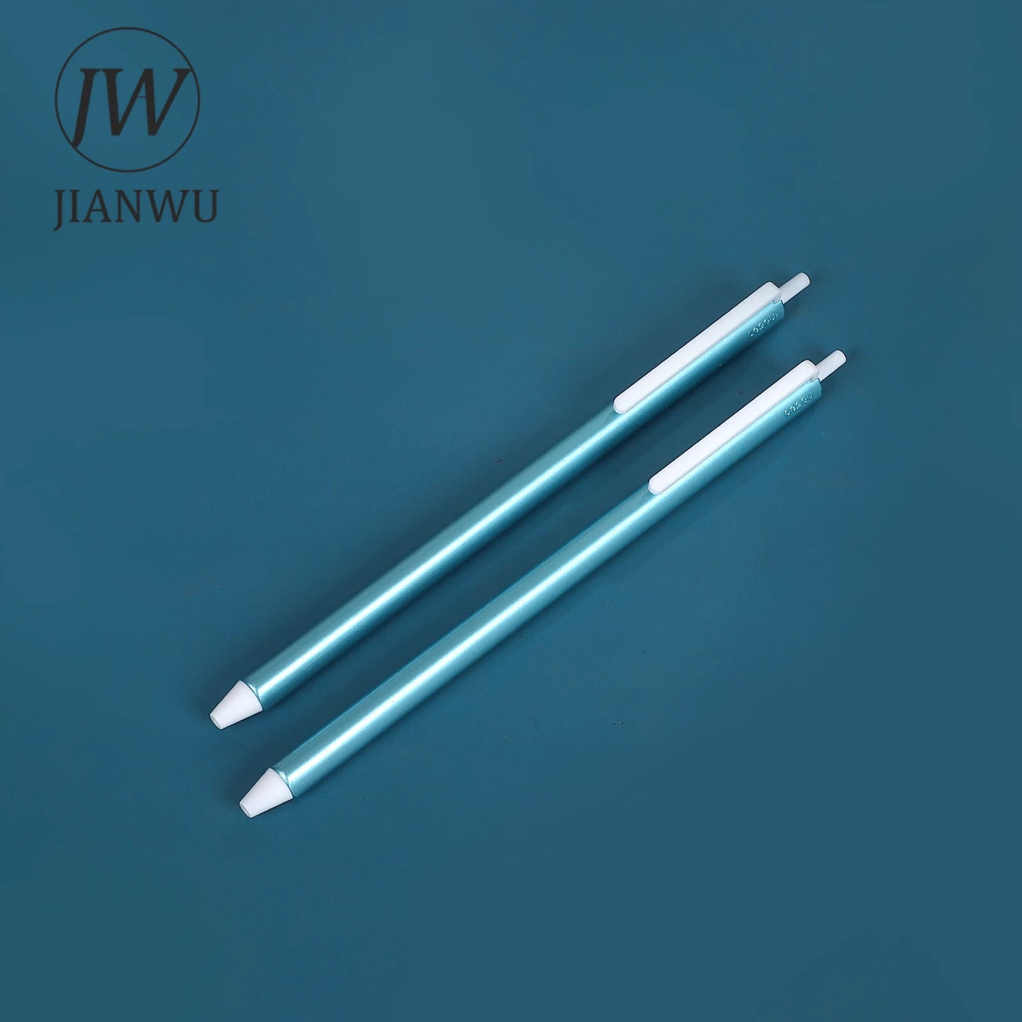 JIANWU 5 Pcs/set Vintage Triangle Rod 0.5mm Black Quick Drying Press Gel Pen Set  Creative Journal Student Supplies Stationery