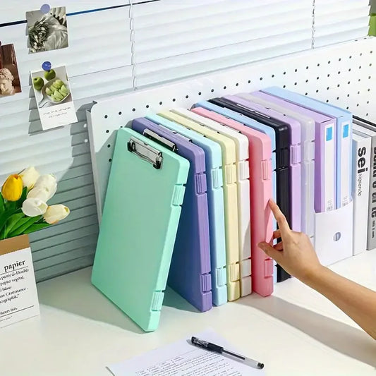 1pc Multi-Functional A4 Clipboard Document Holder - File Organizer with Sturdy Acrylic Board Clip for Office, School