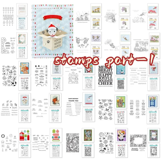 Hedgehog in Winter Clear Silicone Stamps 2025 NEW Cutting Dies Scrapbook Diary Decoration Stencil Embossing Template DIY