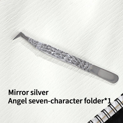 JIANWU Stainless Steel High Density Grafting Tweezers Journal Collage Tool Creative DIY Student Supplies Stationery