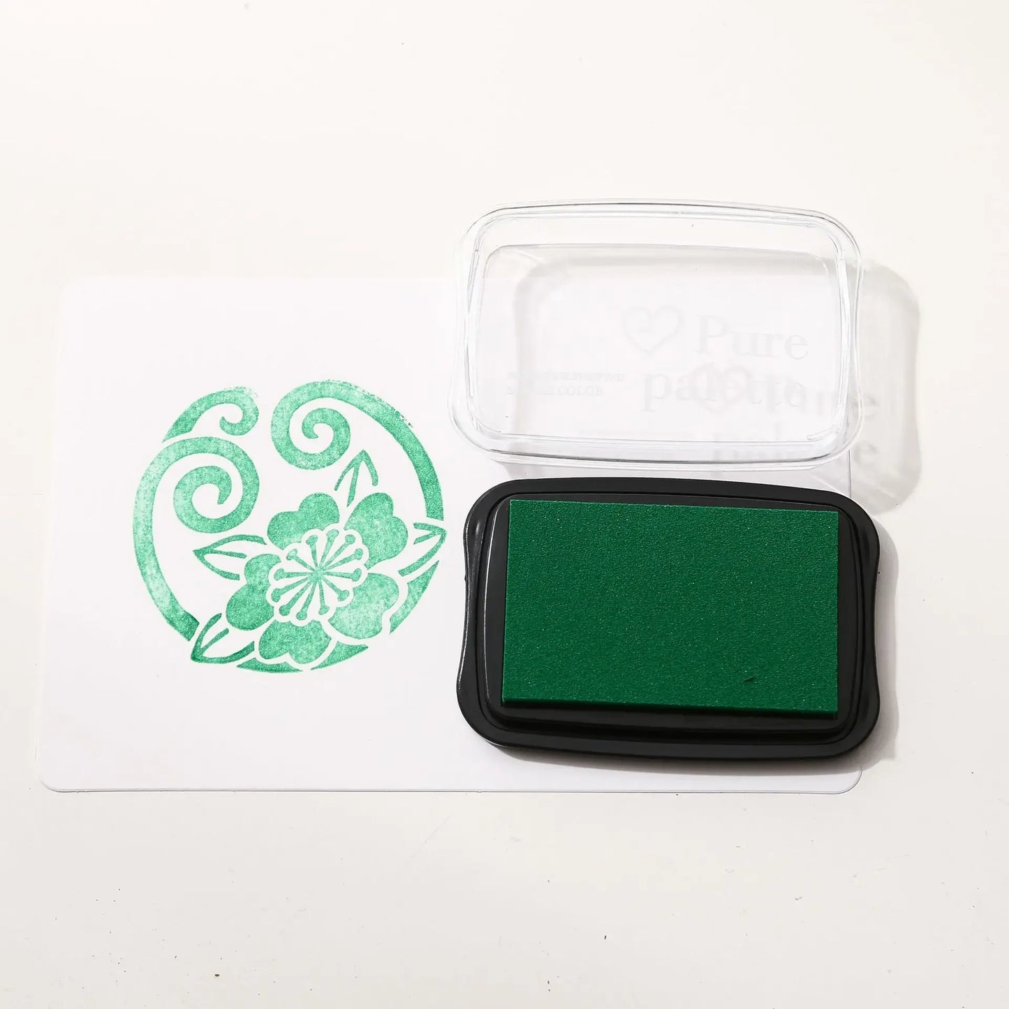 JIANWU 20 Colors Big Ink Pad Oil Planner Silicone Stamp Material Concave Waist Color Ink Pad Creative DIY Journal Stationery