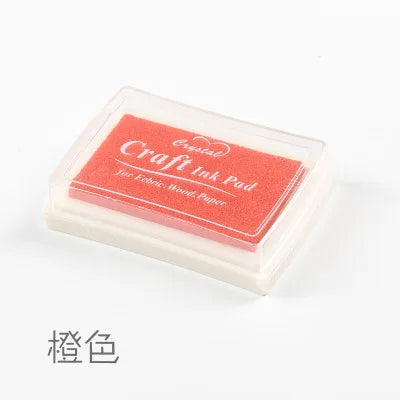 1pc 15 Colors Big Ink Pad Oil Planner Scrapbooking Silicone Stamp DIY Diary Greeting Card Wood Paper Craft Gift