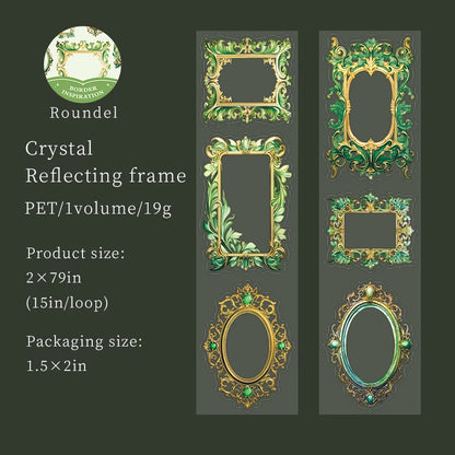 JIANQI 50mm*2m Border inspiration Tape INS Wreath Frame DIY Decoration scrapbooking Handbook Circulation Decal Stationery