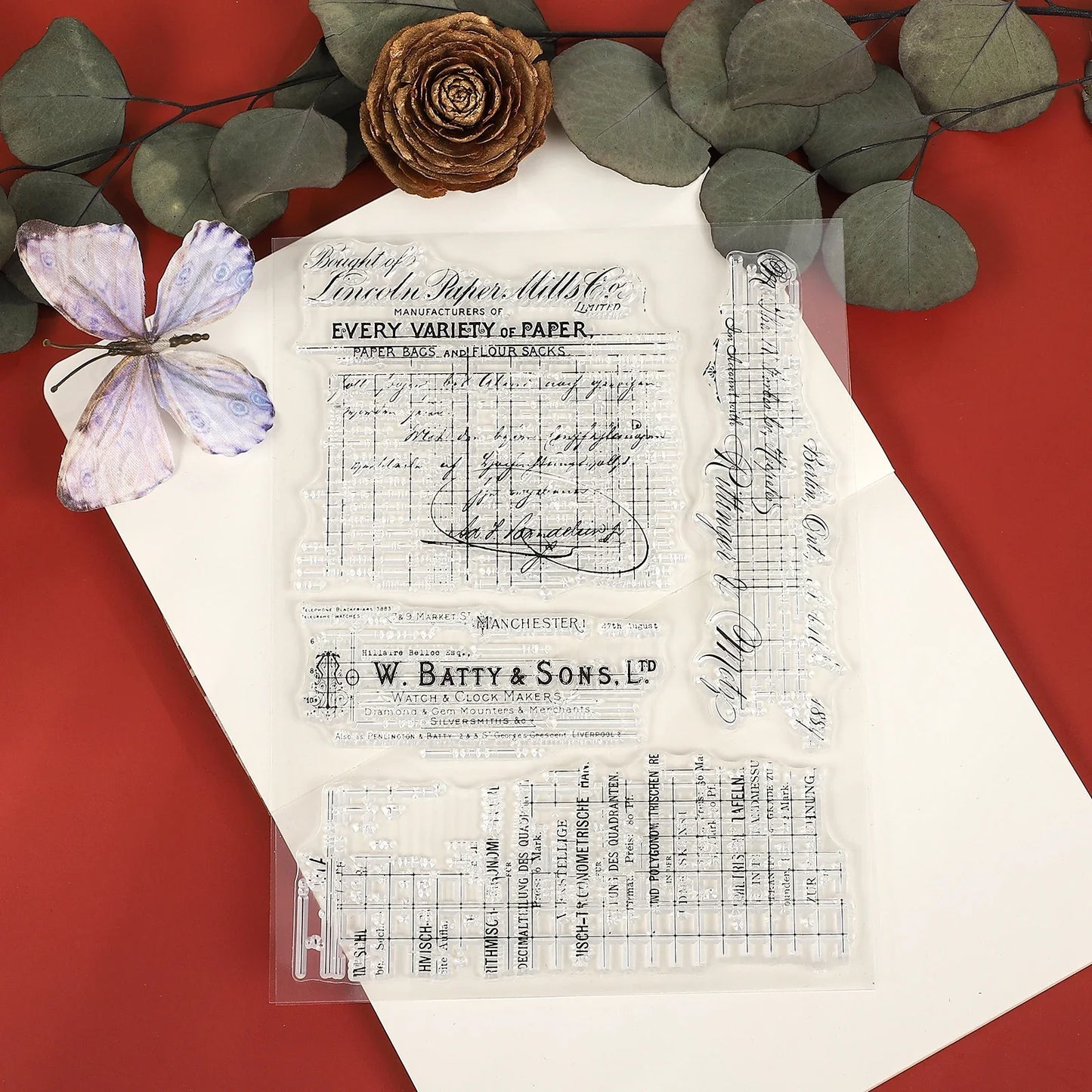 JIANWU Vintage Mushroom Digital Watermark Landscape Material Collage Transparent Silicone Stamp Creative DIY Journal Stationery