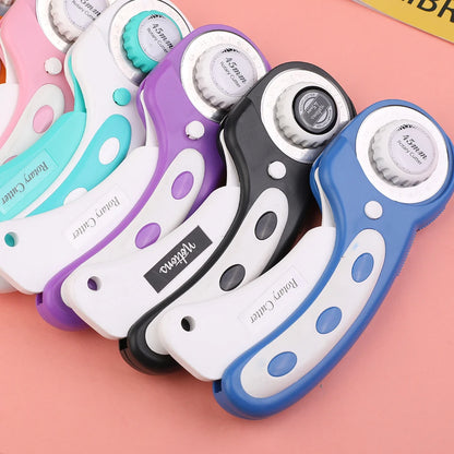 45mm Leather Craft Rotary Cutter Leather Cutting Tool Fabric Circular Blade Knife DIY Patchwork Sewing Quilting