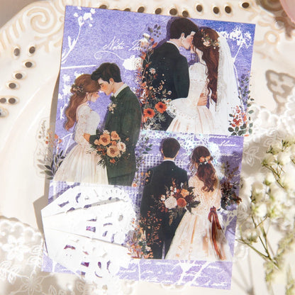 JIANQI 30 pcs PET Large size Stickers Lover Love Decorative handmade Scrapbooking Material Diary Album Craft Supplies