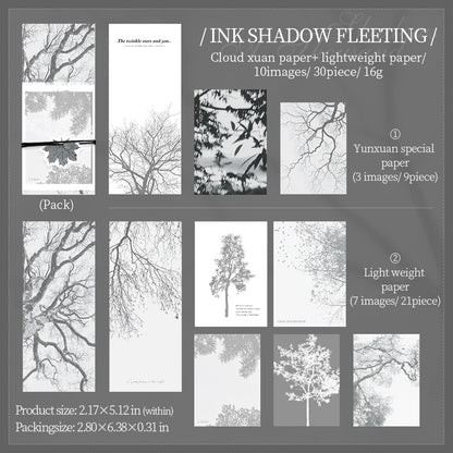 JIANQI 30 pcs Vintage Collage Scrapbooking Journal Material paper Card Making DIY Retro Source Paper Creative Memo Stationery