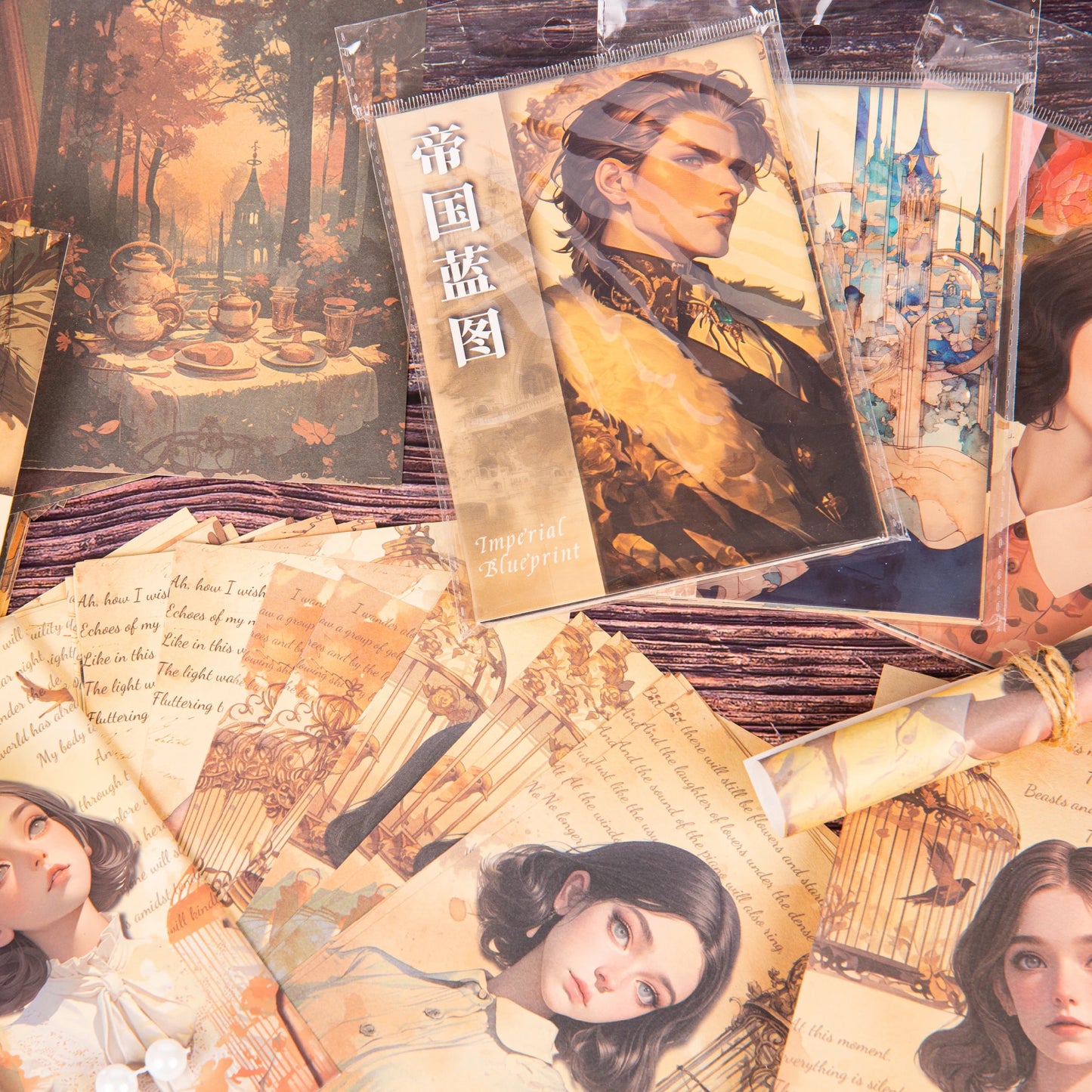 JIANQI 30pcs/pack Retro Girl Materials Paper DIY Srapbook Decor Junk Journal Collage Stationery Planner Supplies Craft Paper