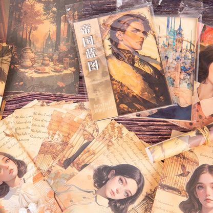 JIANQI 30pcs/pack Retro Girl Materials Paper DIY Srapbook Decor Junk Journal Collage Stationery Planner Supplies Craft Paper