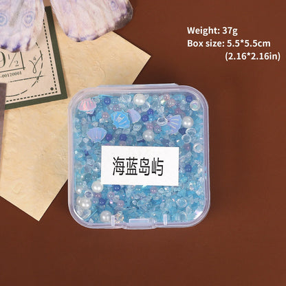 JIANWU Colorful Ore Crushed Stone Journal Material Collage scrapbook Creative DIY Student Supplies Stationery