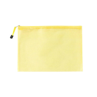 10pcs Mesh Zipper Pouch Waterproof Plastic Document Pouch Multipurpose for Travel Storage Office Appliances Home Organize Bags