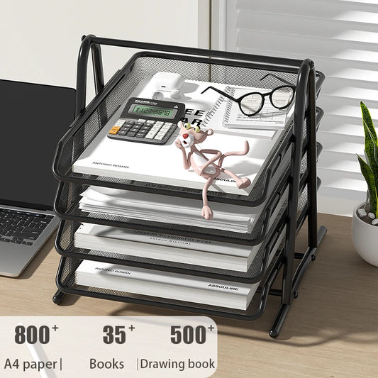 3 Tier Mesh Desk Organizers,Office Supplies Organizer,Desk Organizer Tray,File Storage,Mesh Paper Tray,File Organizer Tray
