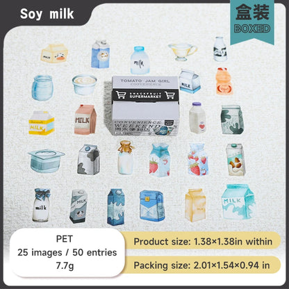 JIANQI 50 pcs Kawaii Cartoon small Stickers Cute Mini Decorative Scrapbooking accessories Adhesive Diy junk journal supplies