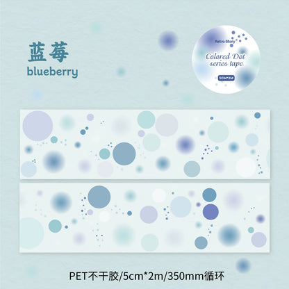 JIANQI 50mm*2m PET Tape round Stickers Creativity Scrapbooking Hand Account Adhesive hand made Diy Junk Journal Craft Supplies