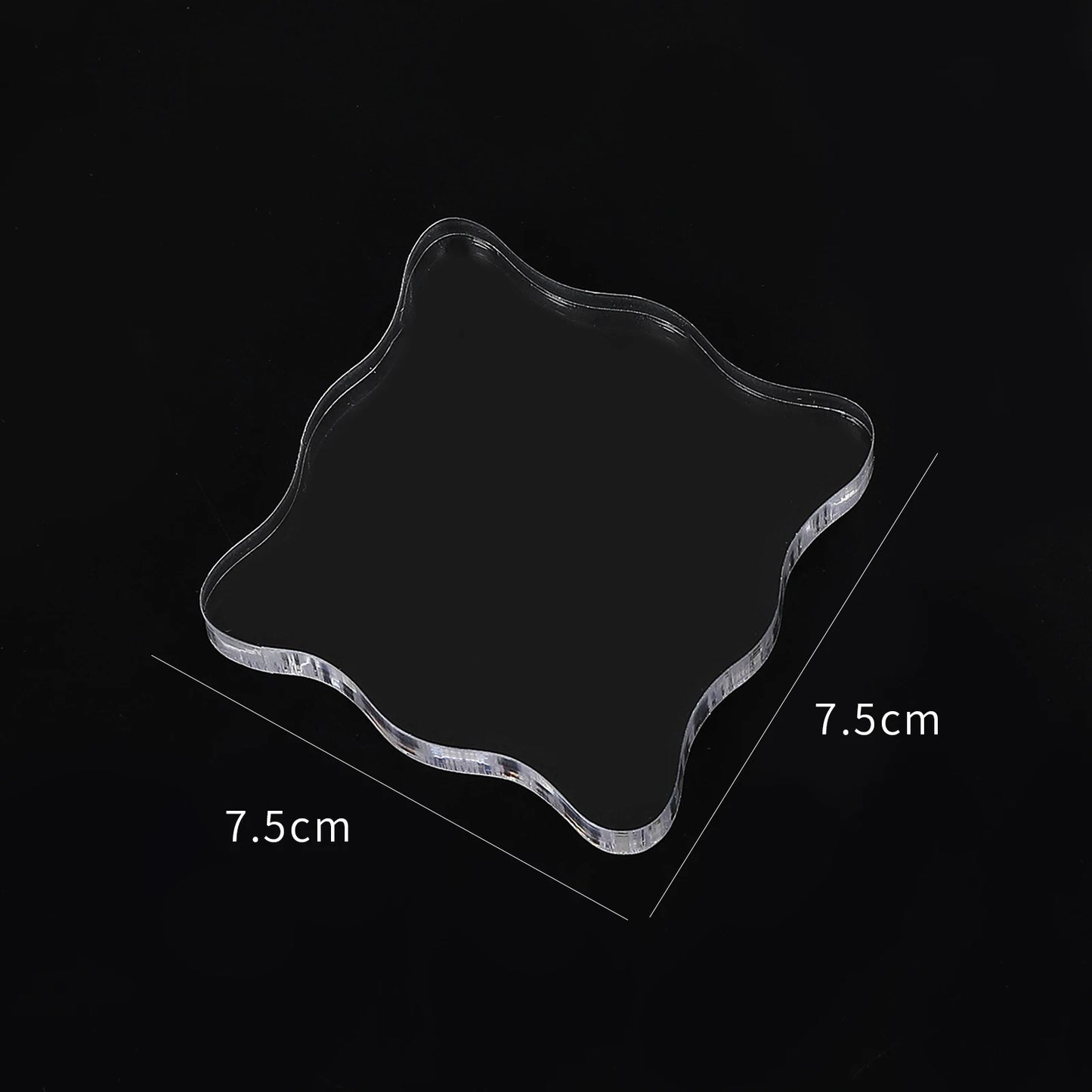 1pc Crystal acrylic stamp Transparent seal  creat Friend gift accessories  High quality plexiglass school Supplies  DIY