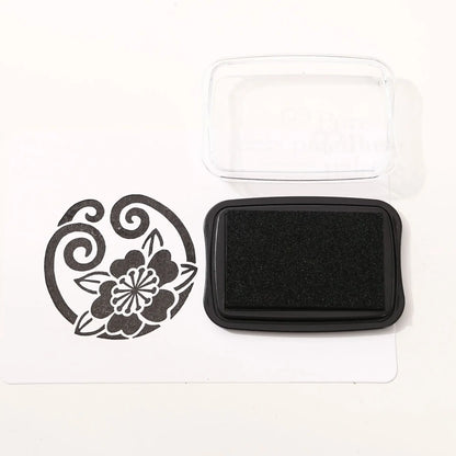 JIANWU 20 Colors Big Ink Pad Oil Planner Silicone Stamp Material Concave Waist Color Ink Pad Creative DIY Journal Stationery