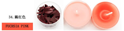 34-color candle dye diy scented candle making pigment flake soy wax pigment color block soy candle making kit diy supplies