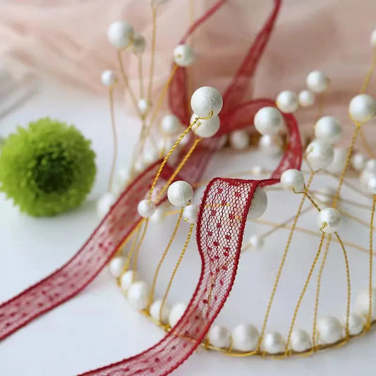 10 Yards Multi -Color Ribbon Embroidery Mesh Lace Fabric For Gift Home Decoration Sewing Edging Accessory Applique Crafts