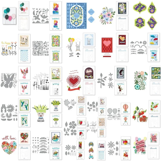 2025 New Data Slimline Essentials Dies Scrapbook Diary Decoration Stencil Embossing Template DIY Greeting Card Handmade