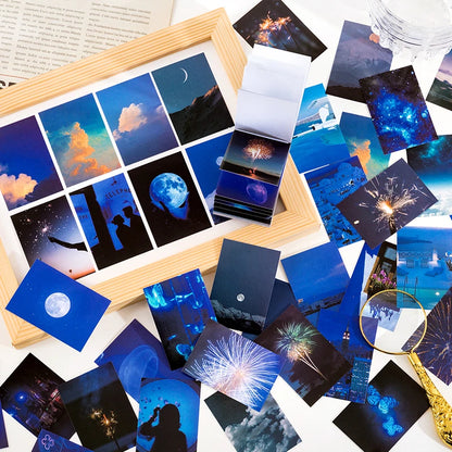 JIANQI 50 pcs Stickers book Decorative Scrapbooking Diary Album notebooks hand made Collage material junk journal supplies