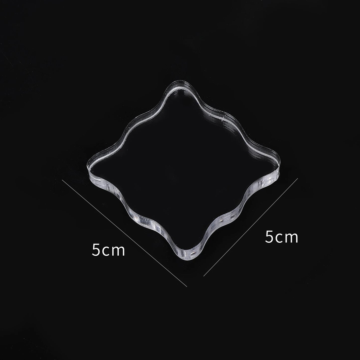 1pc Crystal acrylic stamp Transparent seal  creat Friend gift accessories  High quality plexiglass school Supplies  DIY