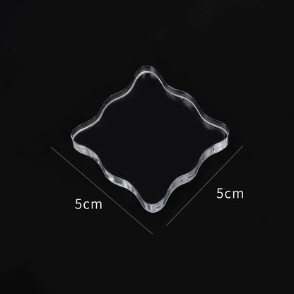 1pc Crystal acrylic stamp Transparent seal  creat Friend gift accessories  High quality plexiglass school Supplies  DIY