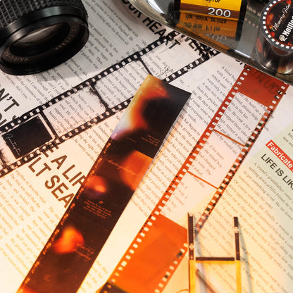 JIANQI 30mm*2m PET Transparent Tapes Memory Film DIY Scrapbooking Art Collage Photo Album Journal Tapes Creative Stationery