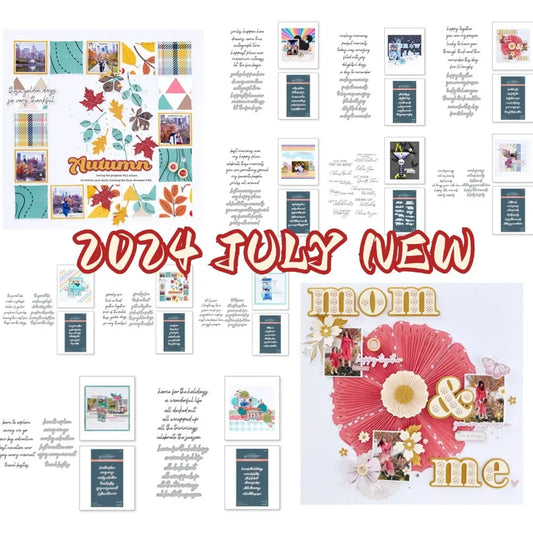 Goodly Letter Series 2025 NEW Cutting Dies Scrapbook Diary Decoration Stencil Embossing Template DIY Greeting Card Handmade