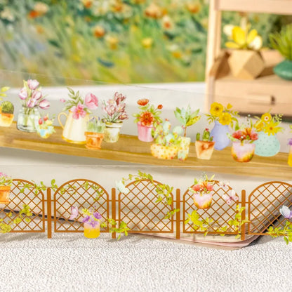 JIANQI 30mm*2m Scrapbook Decoration Adhesive Tape INS PET Tapes Masking Tapes stickers Aesthetic Stationery Supplies