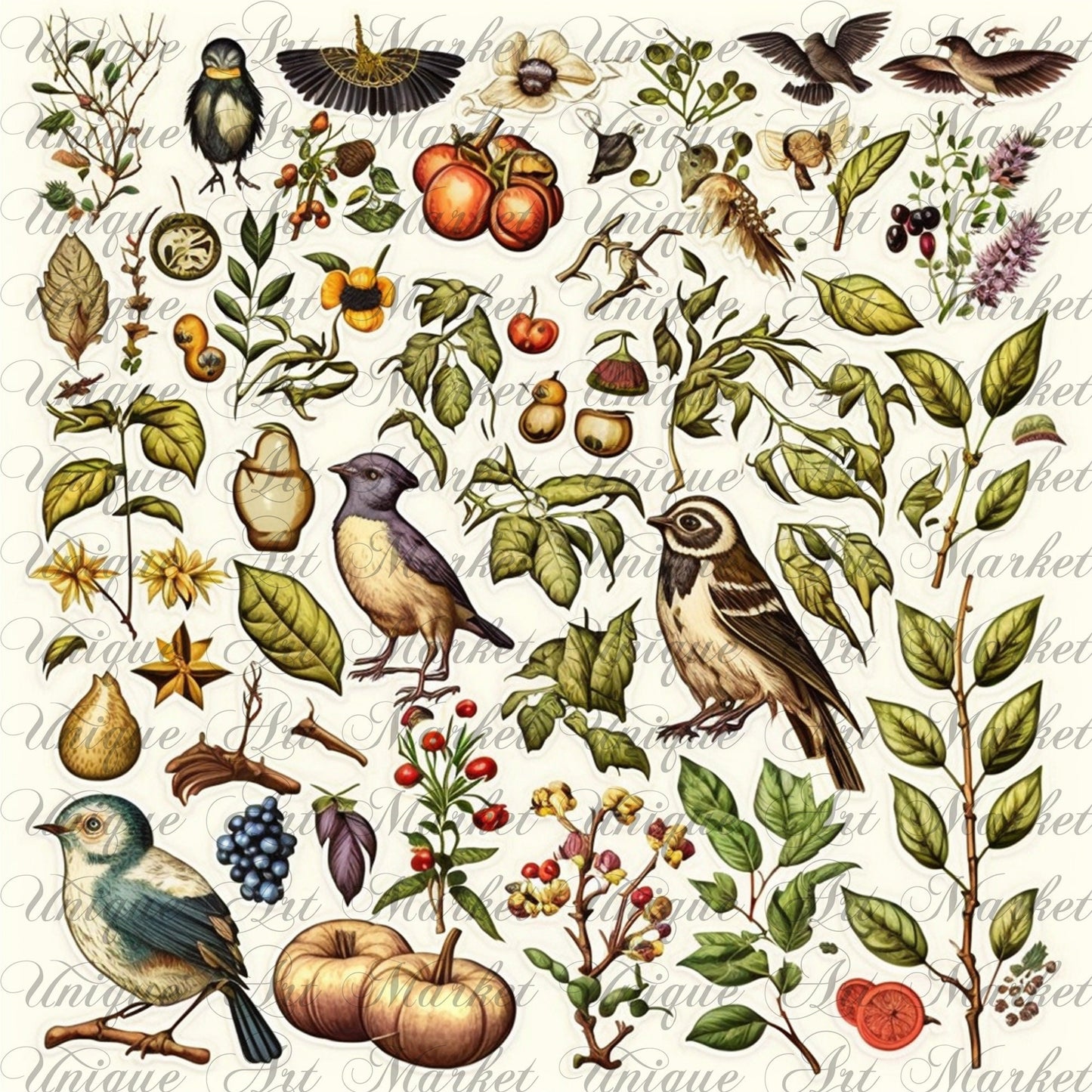 Junk Journal Kit, Fussy Cut, Bird, Bees, Bug, Beekeeper, Printable, Easter, Spring, Egg, Cricut, Ephemera, VOL 02 BUNDLE , Digital Download