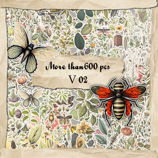 Junk Journal Kit, Fussy Cut, Bird, Bees, Bug, Beekeeper, Printable, Easter, Spring, Egg, Cricut, Ephemera, VOL 02 BUNDLE , Digital Download