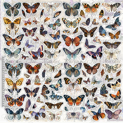Fussy Cut Butterflies, Mega Bundle , +1100 butterflies, Floral, Butterflies, Butterfly, Printable, Stickers, Digital Download , Collage bugs