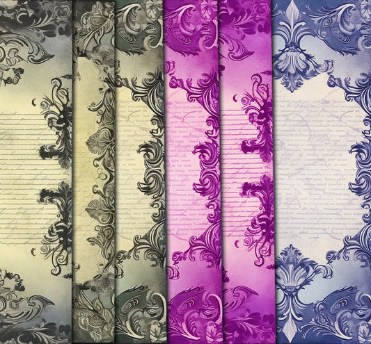 Gothic Junk Journal bookmark , Digital Papers , Gothic Ephemera Pack , Scrapbooking Junk Journaling , Printable Download , Printable journal