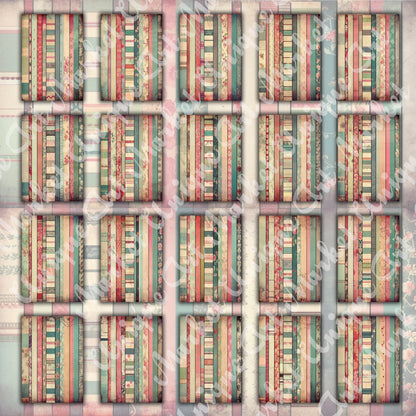 Vintage shabby chic washi Journal Pages, v06, Digital Papers, Shabby Chic Backgrounds , Scrapbooking Junk Journaling , Printable Download .