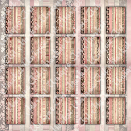 Vintage shabby chic washi Journal Pages, v08, Digital Papers, Shabby Chic Backgrounds , Scrapbooking Junk Journaling , Printable Download .