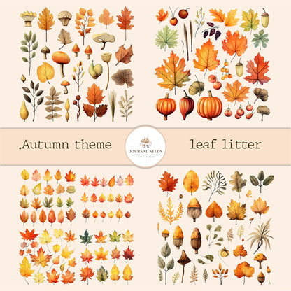 Autumn Harvest Delights: A Bounty of Printables for Journaling and Scrapbooking . Autumn Journal kit . Vintage Ephemera and fussy cuts