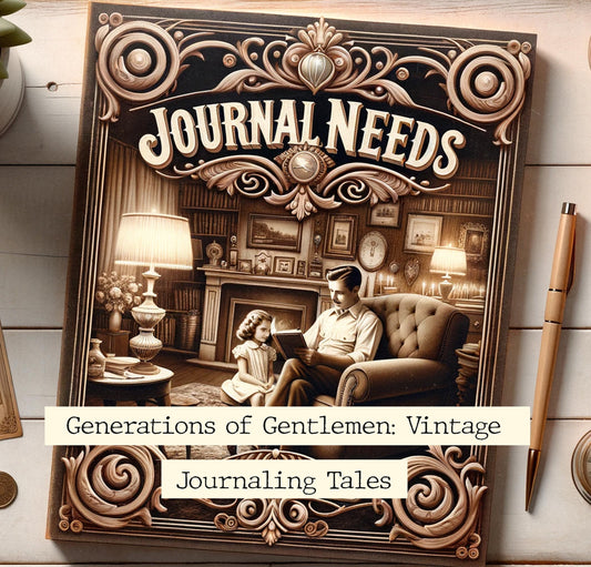 Generations of Gentlemen 36 sheet : Vintage Journaling Tales for Scrapbooking & Memory Keeping - Timeless Fatherhood Designs and ephemera