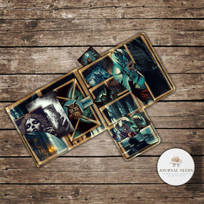 Spectral Artistry: Haunting Digital Haven for Junk Journals - Crafting Gothic Vibes, Spookiness, gothic journals and Digital Downloads