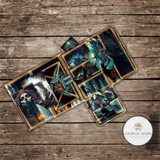 Spectral Artistry: Haunting Digital Haven for Junk Journals - Crafting Gothic Vibes, Spookiness, gothic journals and Digital Downloads