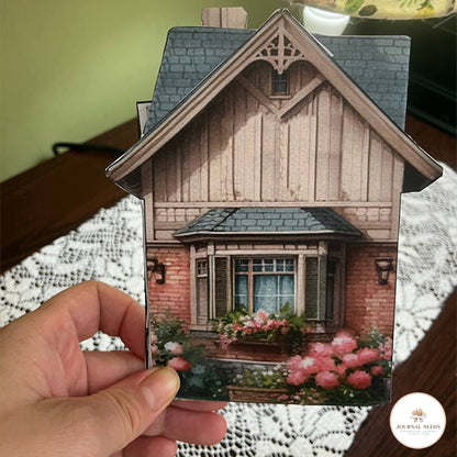 Vintage Country Retreat Pop-Up Journal Kit: Charming Rustic Elegance for Creative Souls - JPG & PDF Formats Included