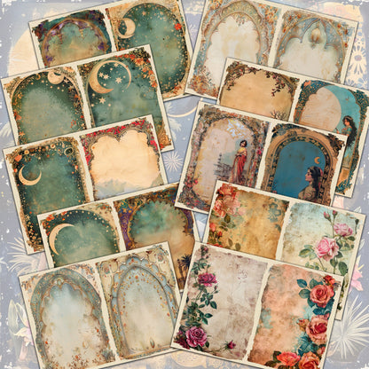 Arabian Nights Junk Journal Digital Collection, 35 Pages & 27 Sticker Sheets for Scrapbooking  Crafting Ephemera prince and princes digitals